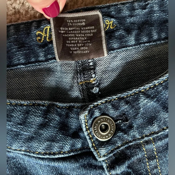Ann Taylor Dark Wash Boot Cut Denim Jeans | Modern Fit Lindsay Waist | Size 10 - Picture 3 of 7